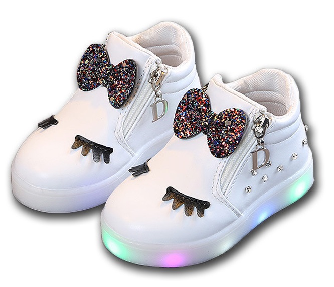 LED luminiscenčné topánky pre dievčenské topánky