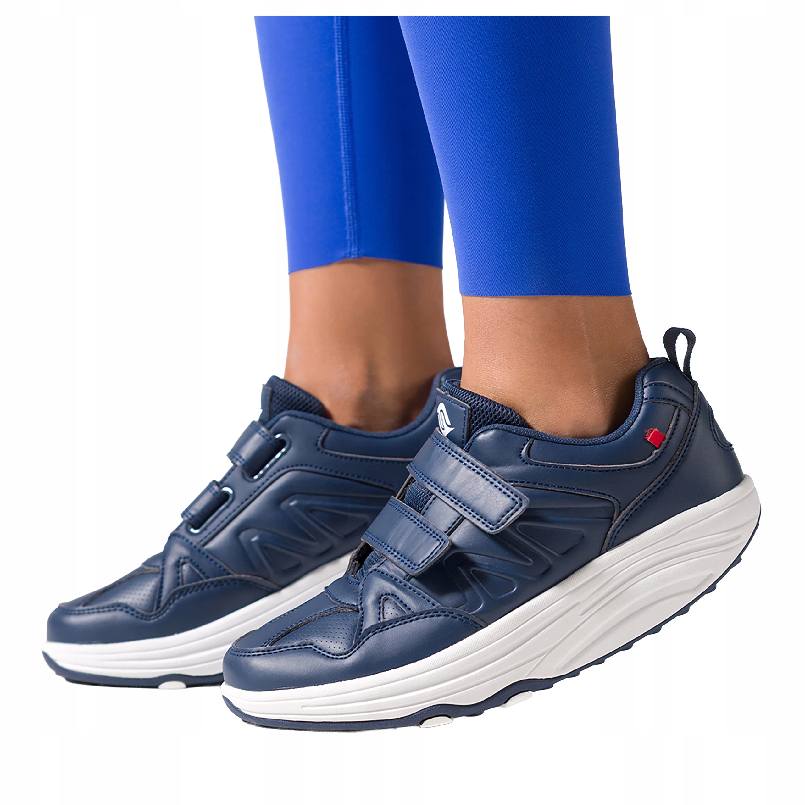 Modré Tenisky Dámské Pohodlné Sportovní Na Suchý Zip Na Platformě vel. 36