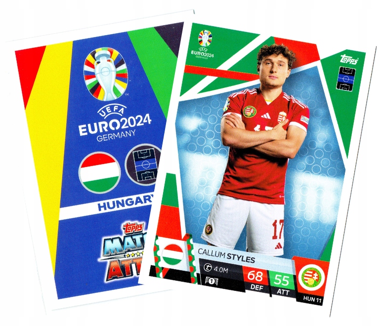 Topps Match Attax Euro 2024 Team Mate Base Hungary HUN11 Styles