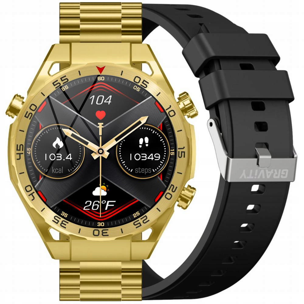 Pánské hodinky Chytré Hodinky Gravity GT13-2 s Rozhovory 1.39" náramek náramek