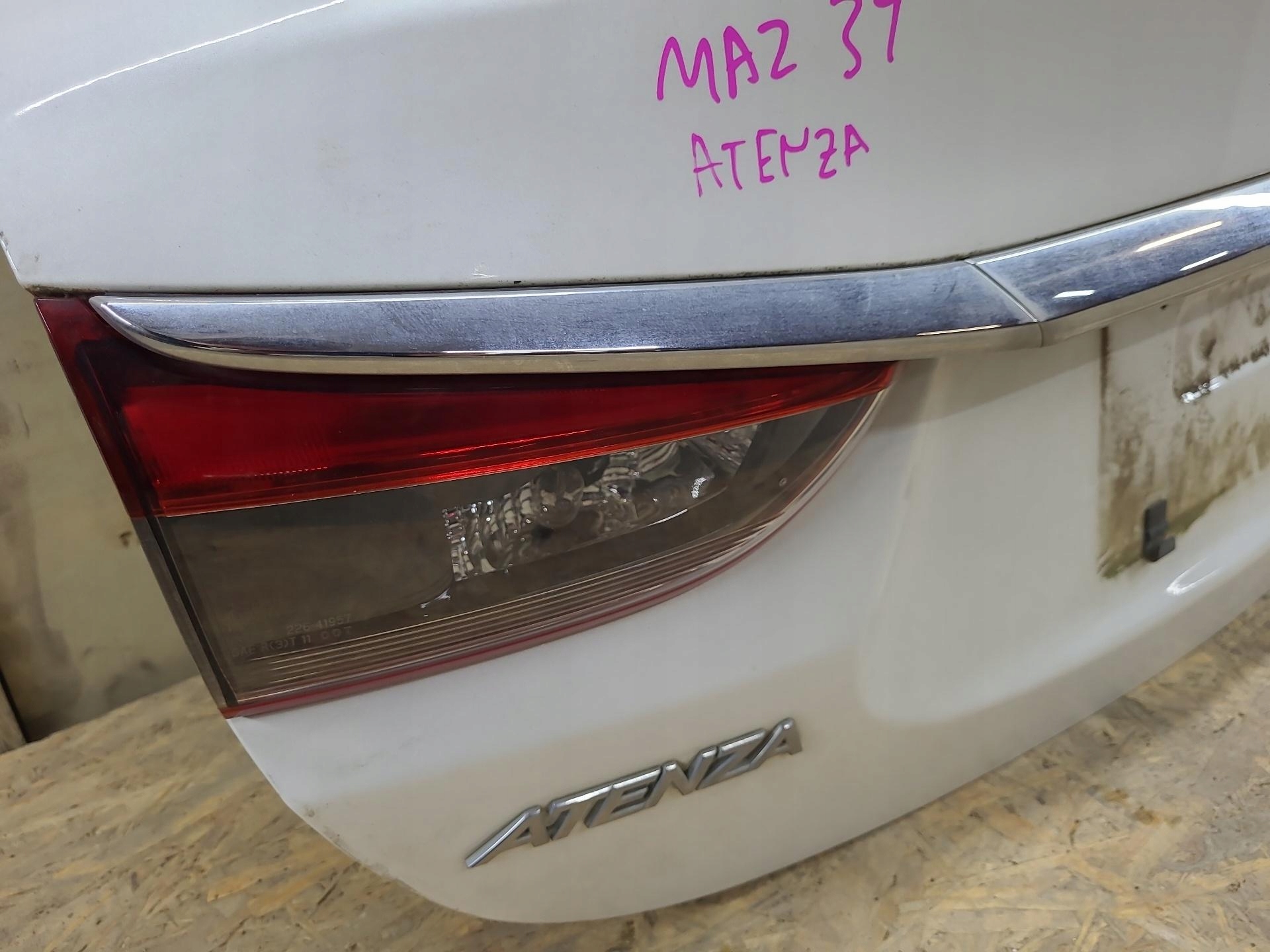 rear trunk door boot Mazda 6 3 2014