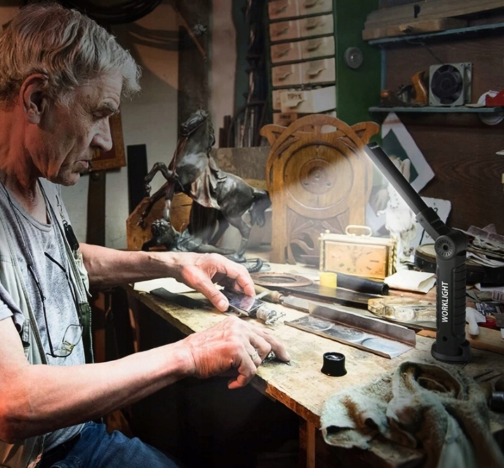 MOCNA LAMPA LATARKA WARSZTATOWA LED COB MAGNES USB LAMPKA SKŁADANA EAN (GTIN) 0702750154964