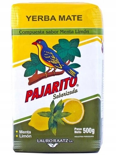 Levně Lauro Raatz Yerba Mate Pajarito Menta Limon citronovo-mátová barva 500 g