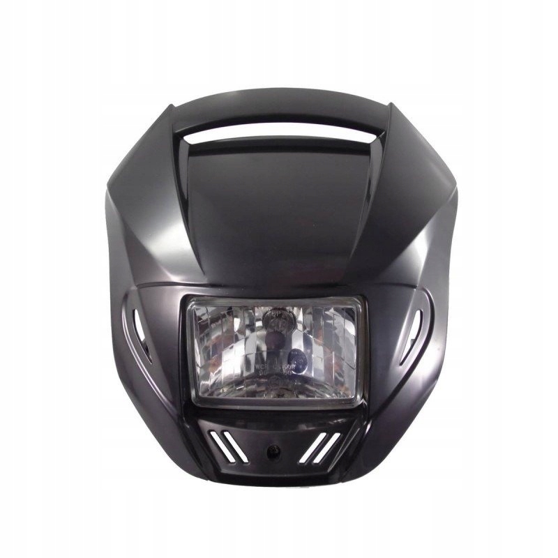 

Owiewka z reflektorem kwadrat lampa h4 e11 czarna