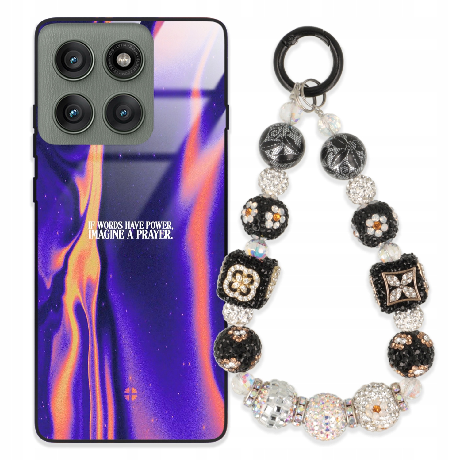 Pouzdro Pro Motorola Edge 60 Pro 5G Glass Přívěsek Na Klíče Stylové |case Premium Wz