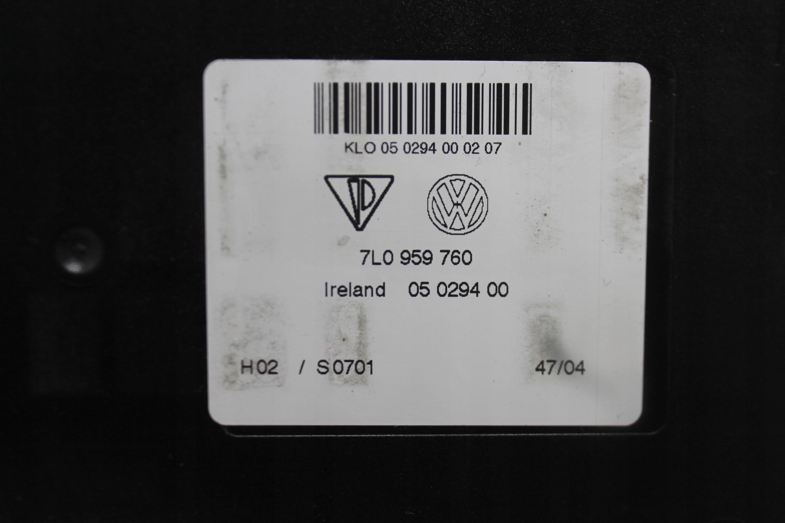 module control unit seat 7L0959760 VW TOUAREG 7L CAYENNE and 02-06