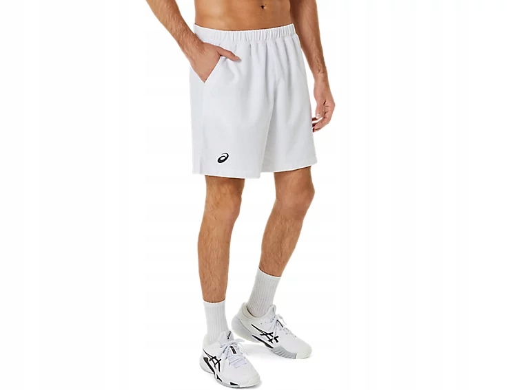 Asics Spodenki Men Court 9IN Short Brilliant White 2041-A261-100 r. L