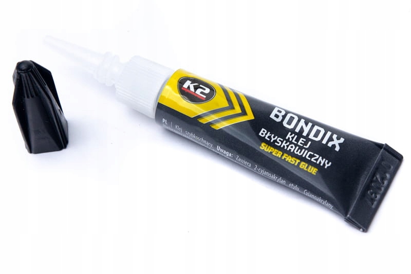 Szybkoschnący klej do plastiku, drewna, gumy, skóry i ceramiki K2 Bondix 3g