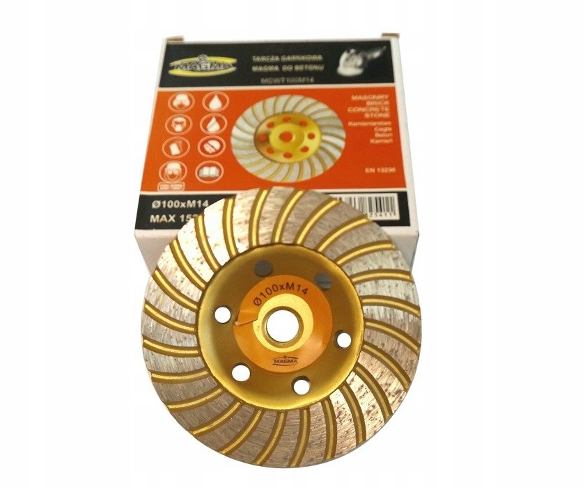 

Tarcza diamentowa garnkowa 100 M14 turbo