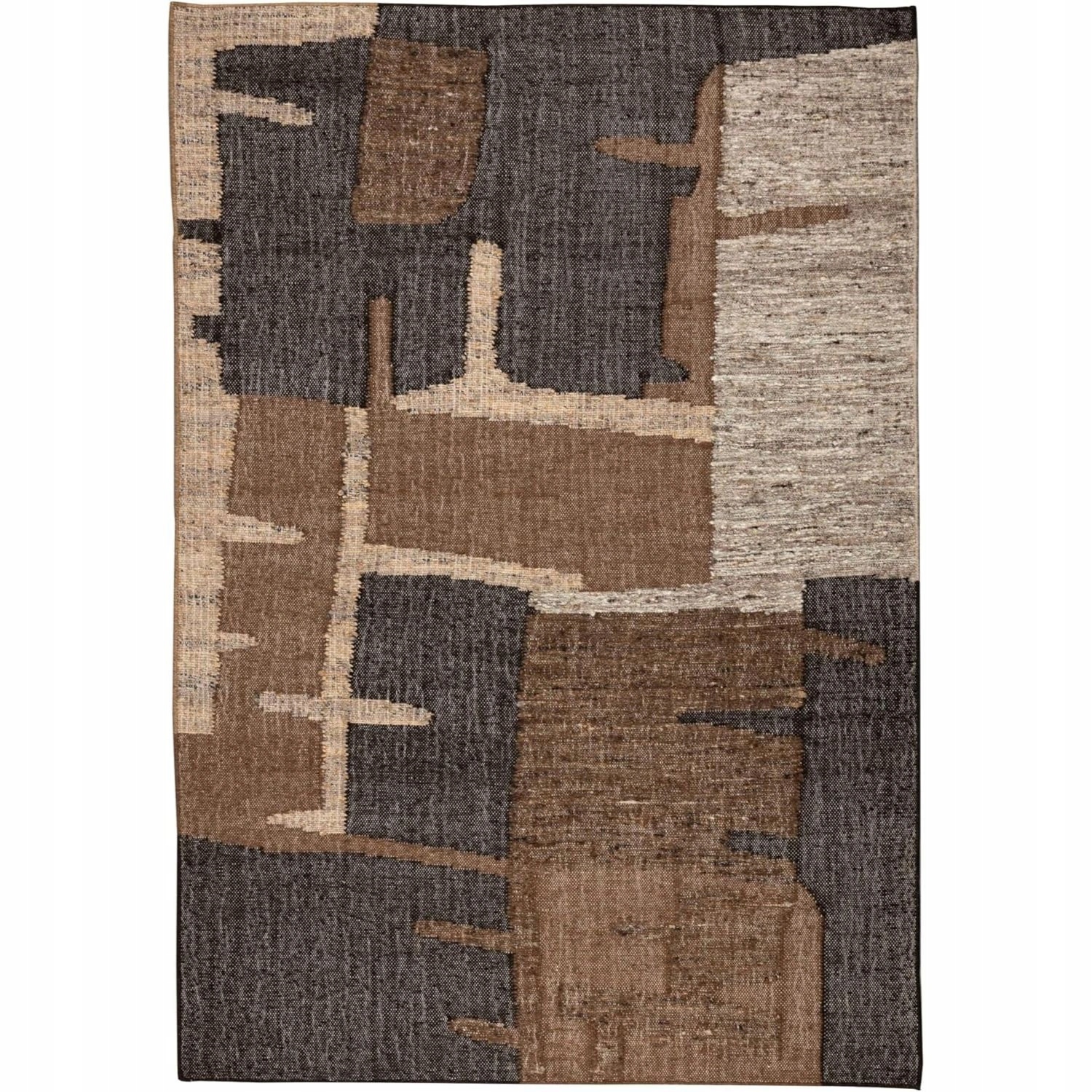 Vlnený koberec Dutch Bone Briton do obývačky obdĺžnikový hnedý 200x300 cm