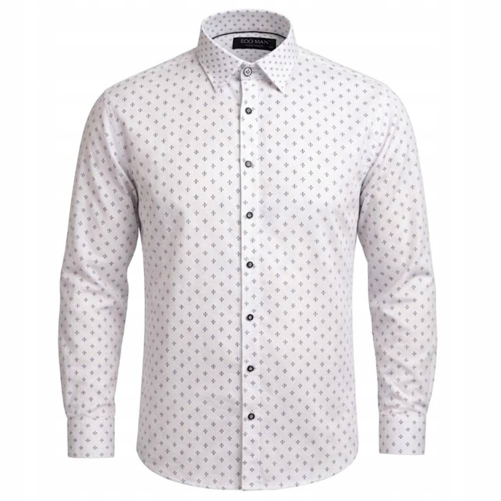 Ego Man košile pánská EKB-375-1 regular fit nadměrná velikost 6XL bílá