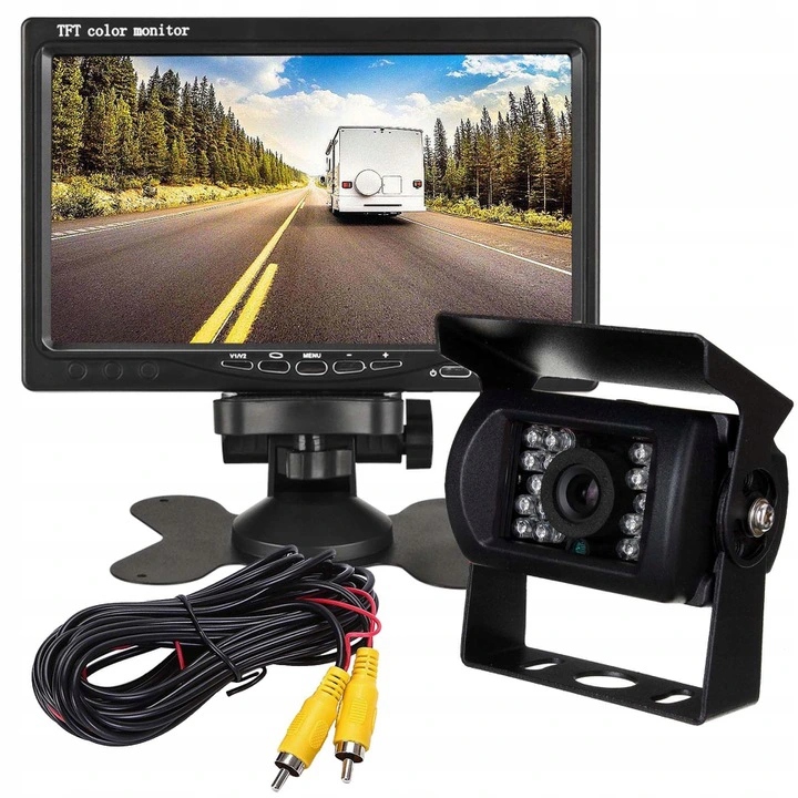 MONITOR 7 KAMERA BUS 8 IR 15m 12 24V OPTYKA SONY
