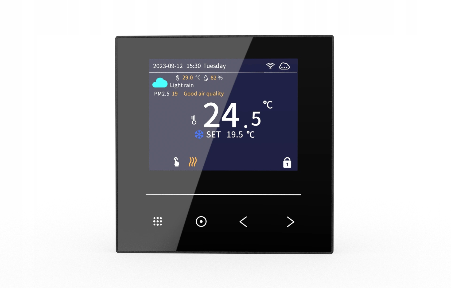 Bot Pokojový termostat WiFi Tuya RT2 16A, čierny