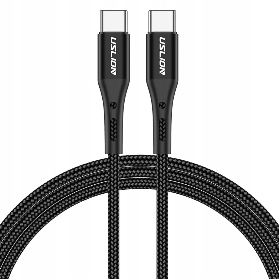 

Kabel Uslion Usb-c Pd Qc 3.0 60W 0,5 m Czarny