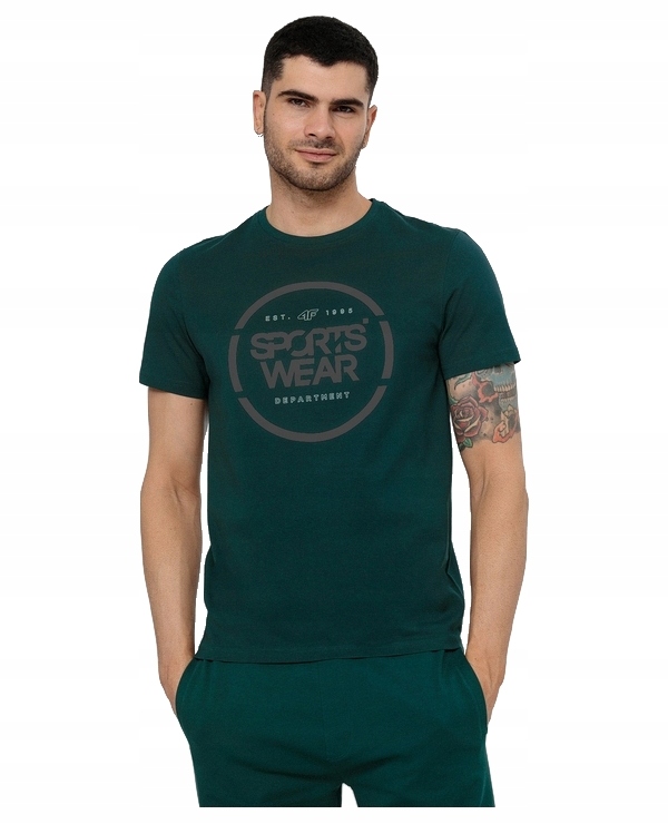 

4F Koszulka Męska T-shirt Bawełniana TSM035 r. L