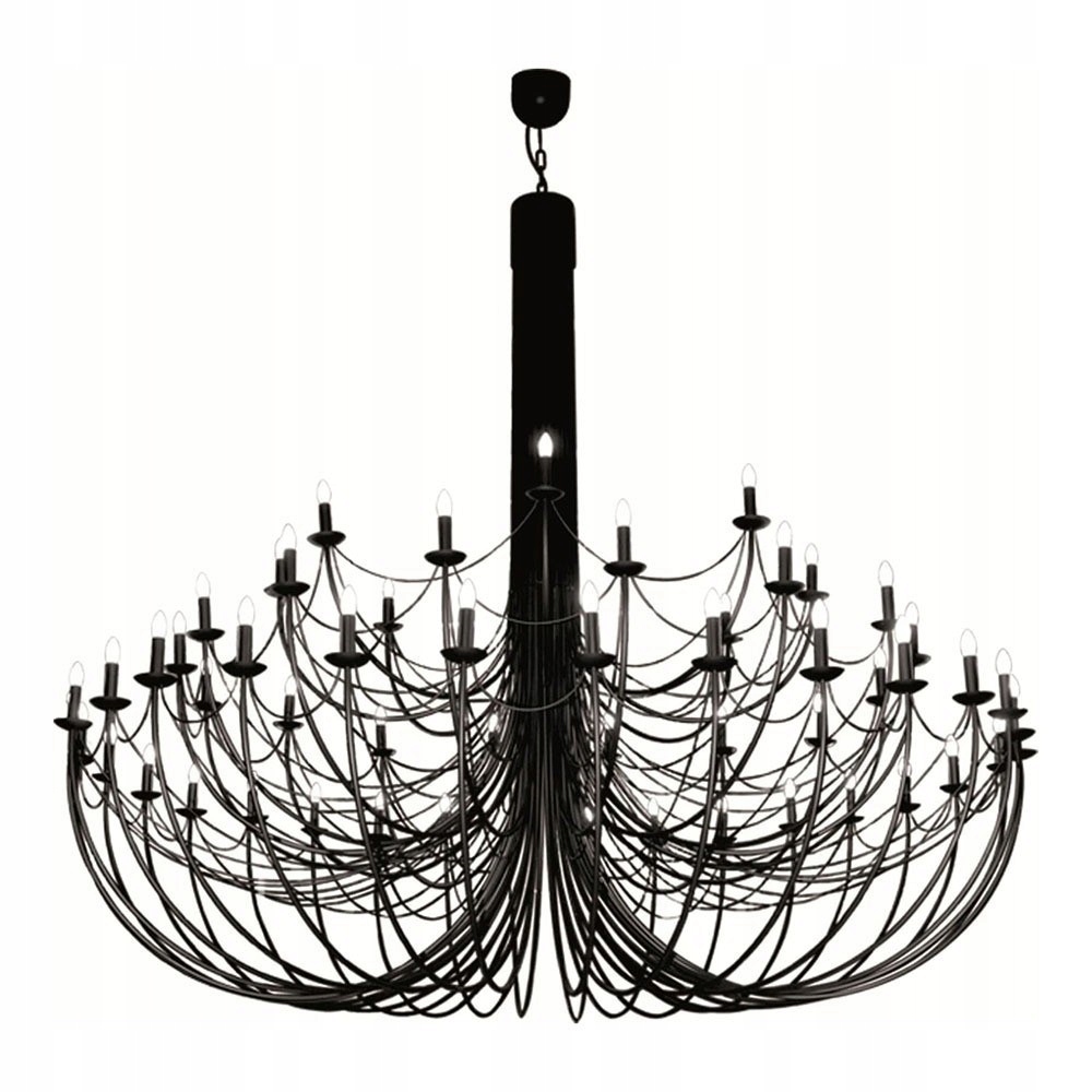 Závěsná lampa do hotelu Moderní, extra velká, kostelní, svícenová