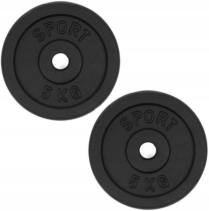 

Obciążenie żeliwne talerz 2x5kg zestaw 10kg 31mm