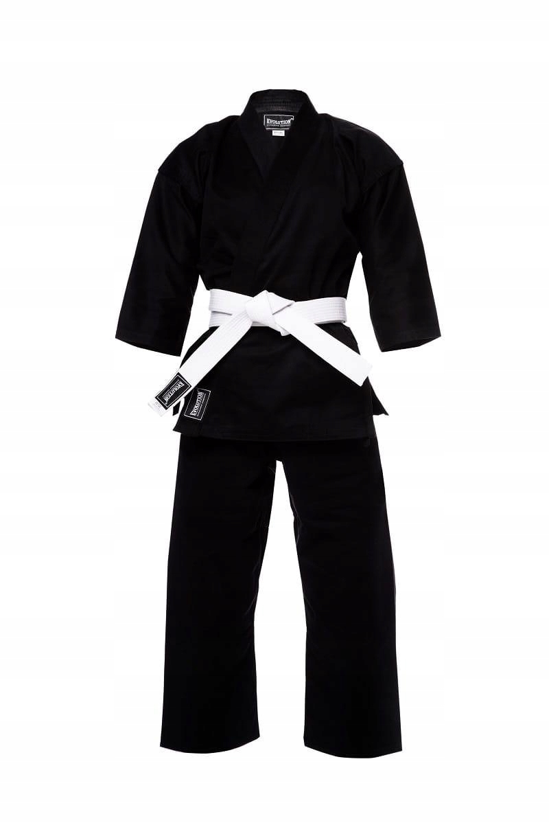 Kimono Do Karate Karategi Czarne 8 Oz Pas 140 cm
