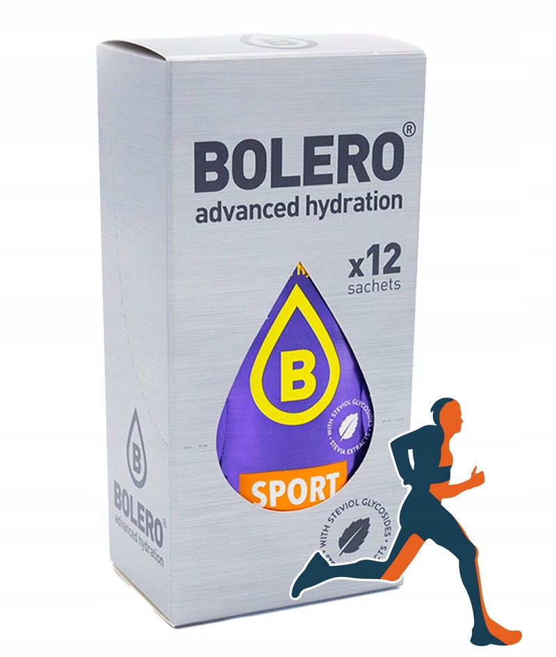 BOLERO SPORT Sticks ZERO cukru pomarańcz 12 szt.