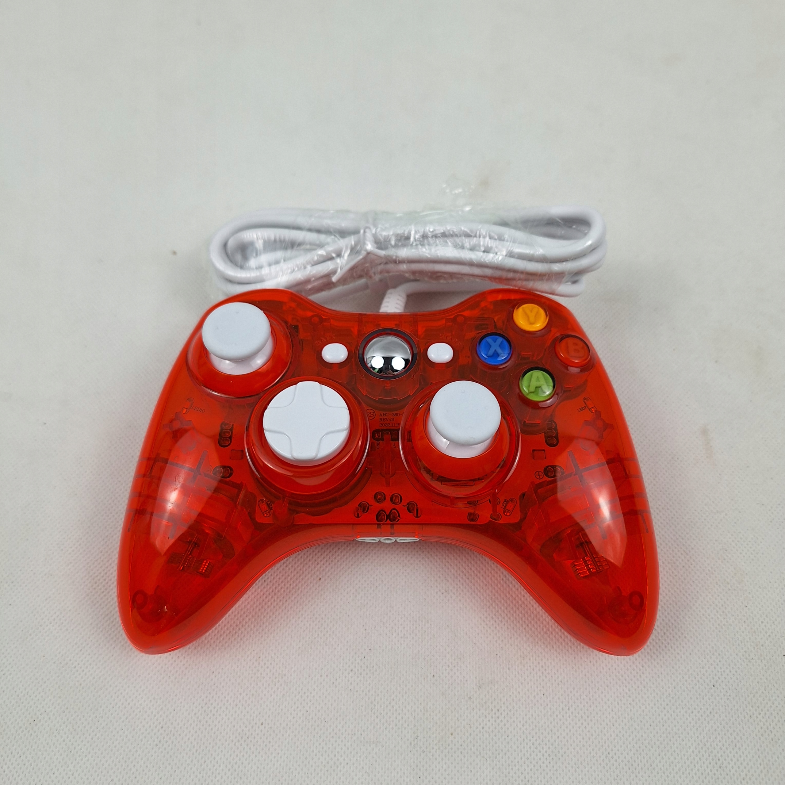 PAD GAMEPAD PRZEWODOWY ZAMIENNIK CZERWONY DUAL SHOCK NOWY XBOX 360 PC USB Marka Aptel