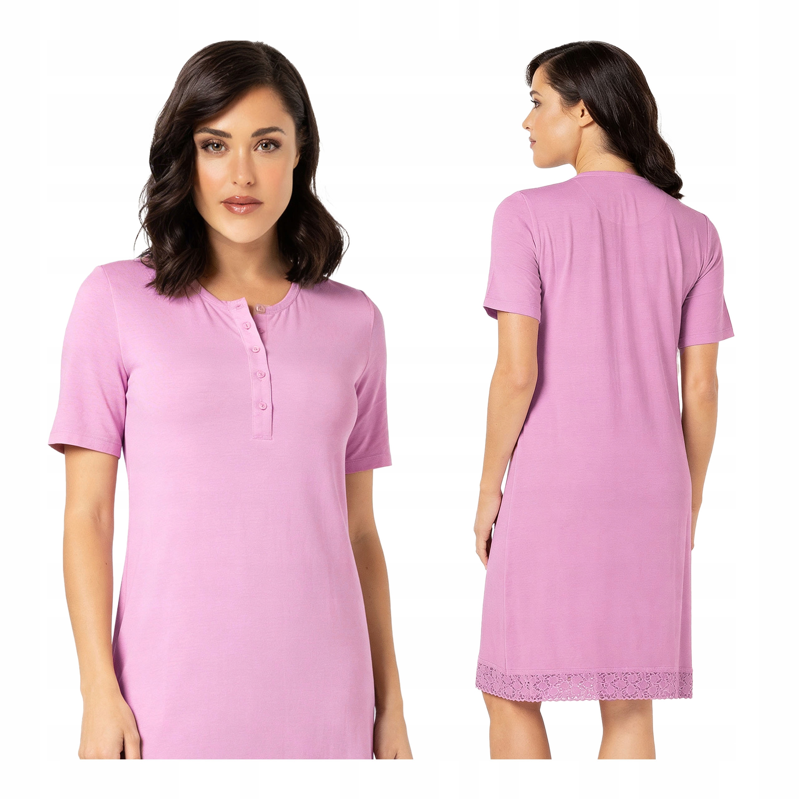 Košile noční dámská tričko XL s krátkým rukávem, letní Verde Veronica