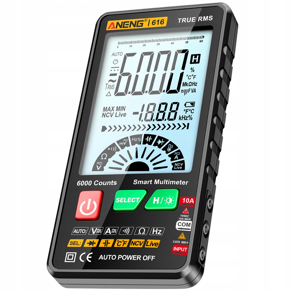 Cyfrowy multimetr Tester kondensatorów Testery Waga produktu z opakowaniem jednostkowym 0.2 kg