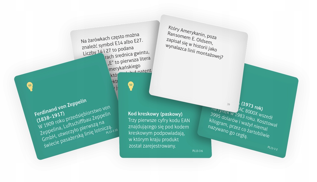 WIEM LEPIEJ WYNALAZKI I ODKRYCIA POLSKI QUIZ REBEL Stan opakowania oryginalne