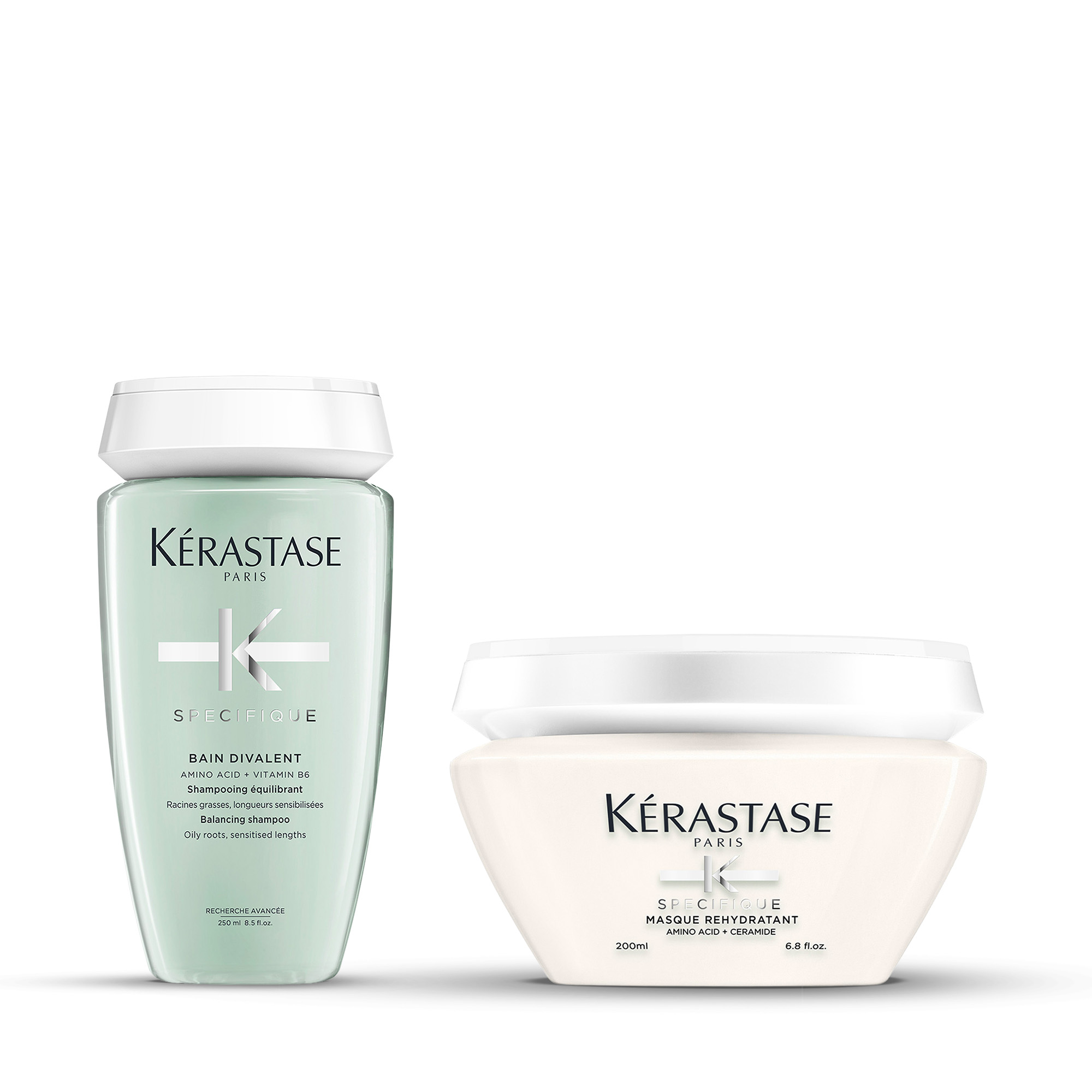 Kérastase Specifique Divalent Zestaw Przeciw Przetłuszczaniu Szampon Maska