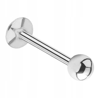 

Stalowy labret z kulką 1,2/10/3