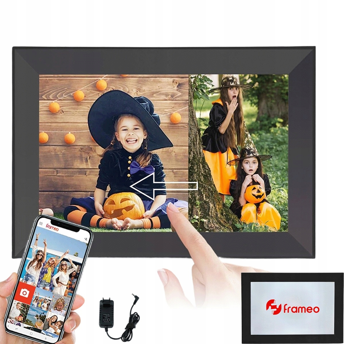 Digitální rámeček na fotografie 10.1 palců Ips 64GB s možností sdílení až pro 512 osob