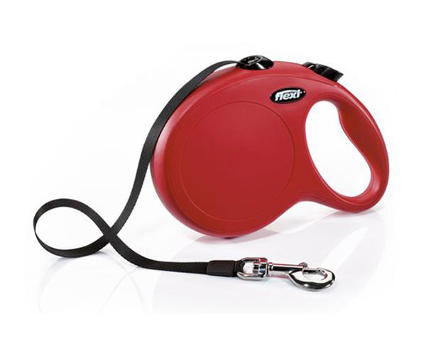 Levně Vodítko Flexi Classic New páska M 5 m červené (do 25 kg)