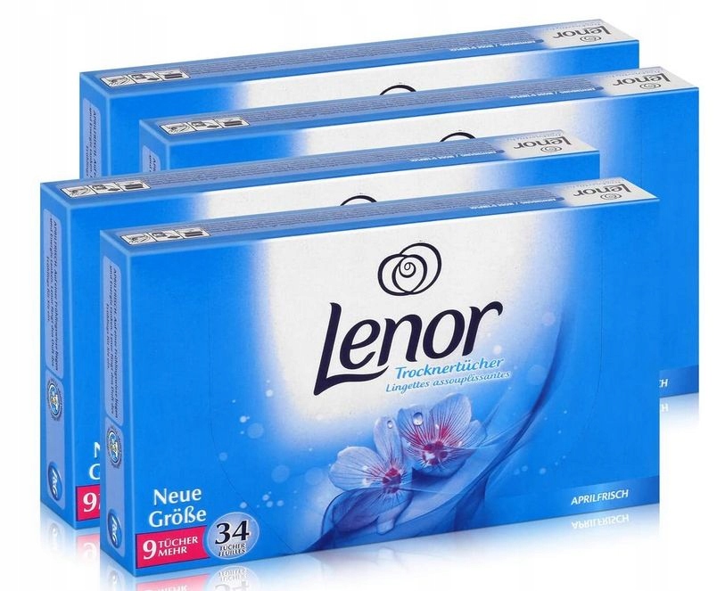 

Lenor chusteczki zapachowe Aprilfrisch 4 x 34szt