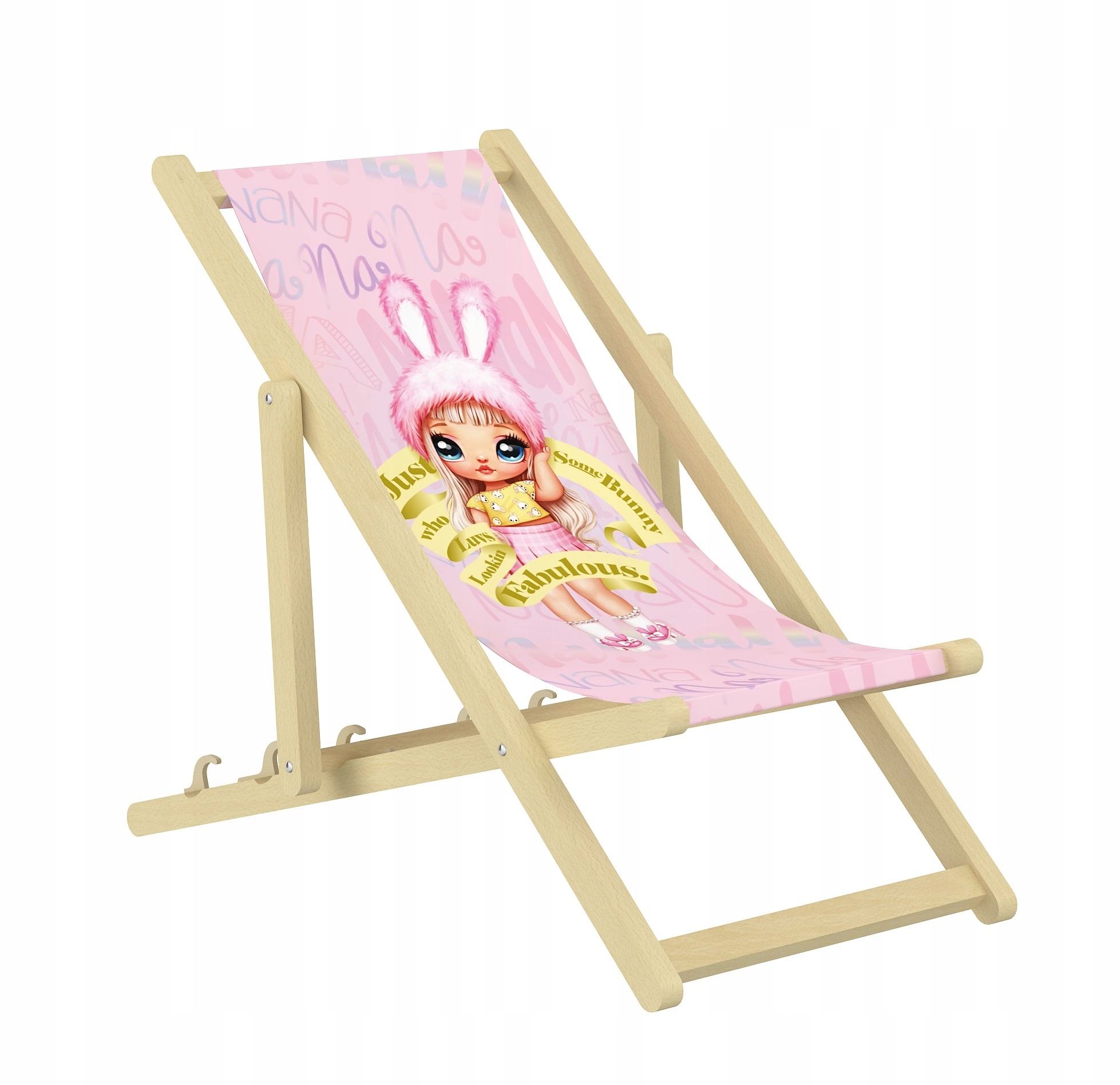 LEŻAK DZIECIĘCY dla dzieci OGRODOWY PLAŻOWY LOL RAINBOW HIGH 2 grafiki Waga dziecka 6 - 36 kg