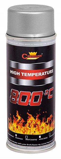 

Lakier żaroodporny spray srebrny 400ml Champion