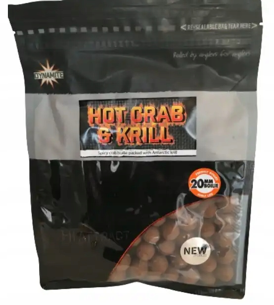 Dynamite Baits Hot Crab & Krill Boilie 20mm 1,8kg