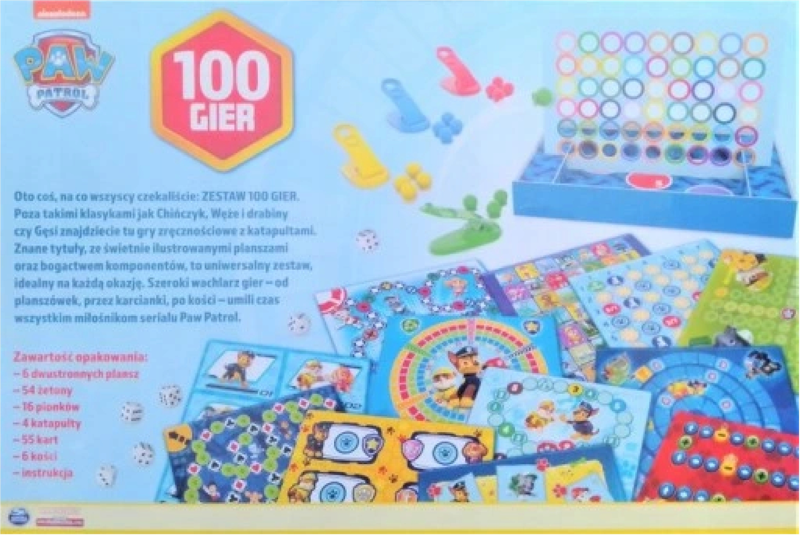 Zestaw 100 gier GRA PSI PATROL Gry - Trefl EAN (GTIN) 5900511022476