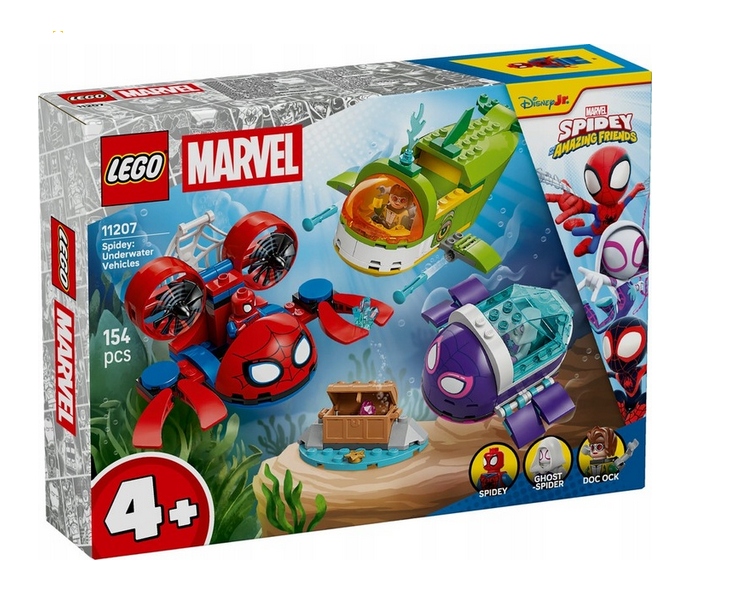 Lego 11207 Hrdinové Marvel Spidey Podvodní Vozidla