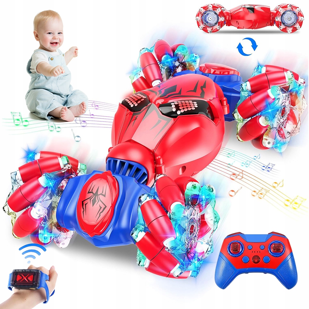 Dálkově Ovládané Stontové Auto S Hudbou A Led 2.4GHZ Hračka Pro Děti