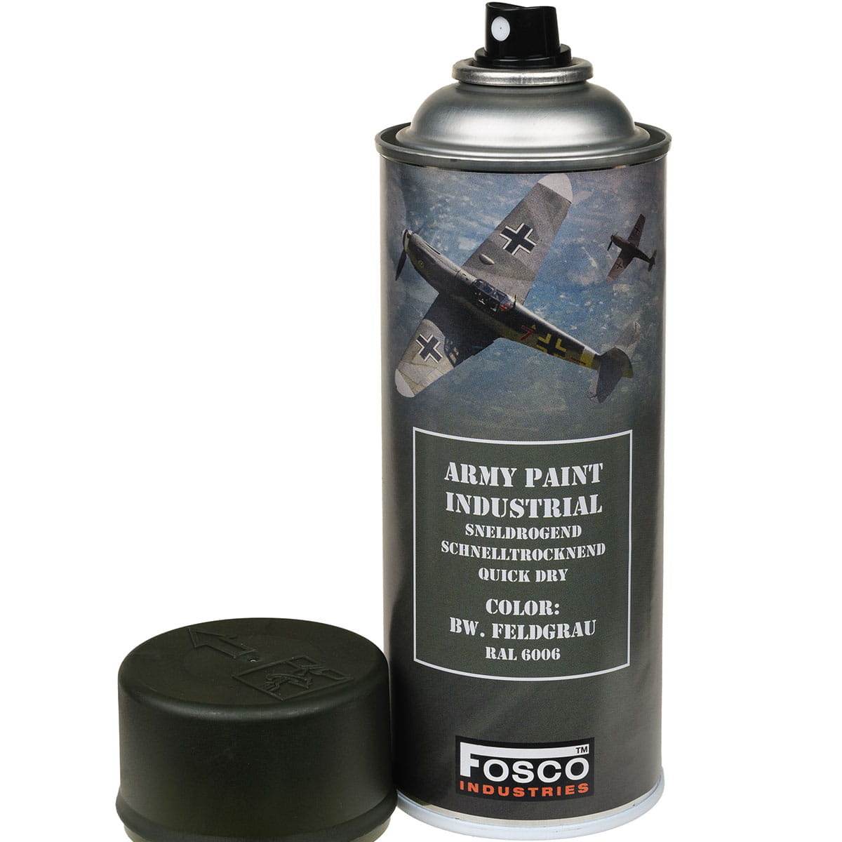 Farba w Sprayu Fosco Lakier Wojskowy do Maskowania 400ml Feldgrau