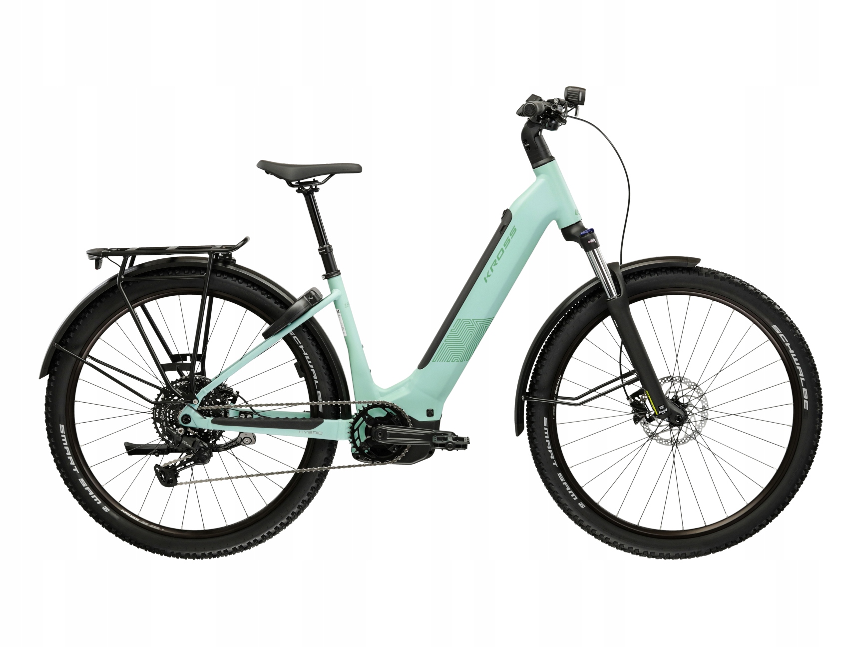 Rower elektryczny Kross Influx Hyb Suv Ls 3.0 800 rozmiar M Zielony