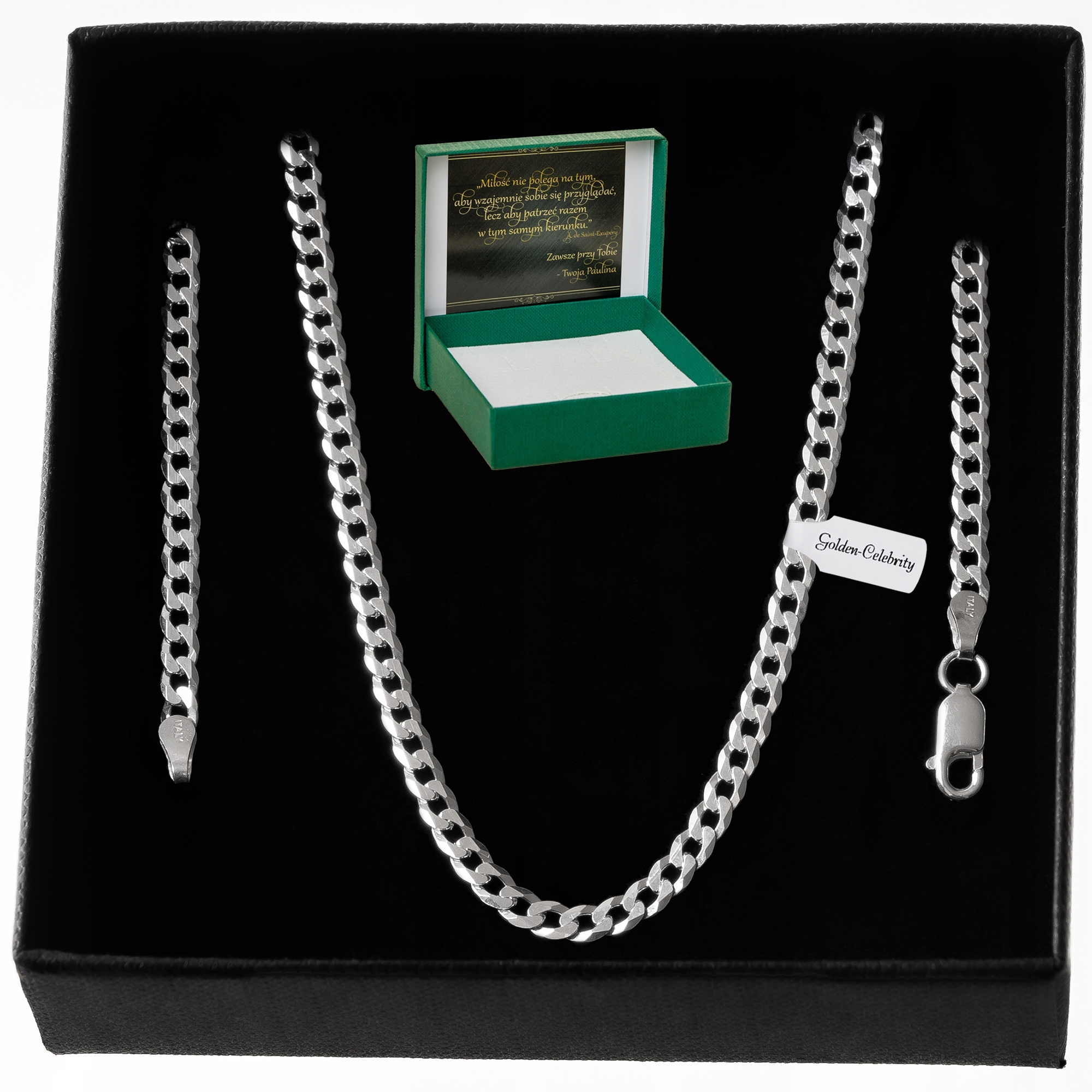 

Srebrny Łańcuszek Pancerka 50cm/3mm pr 925