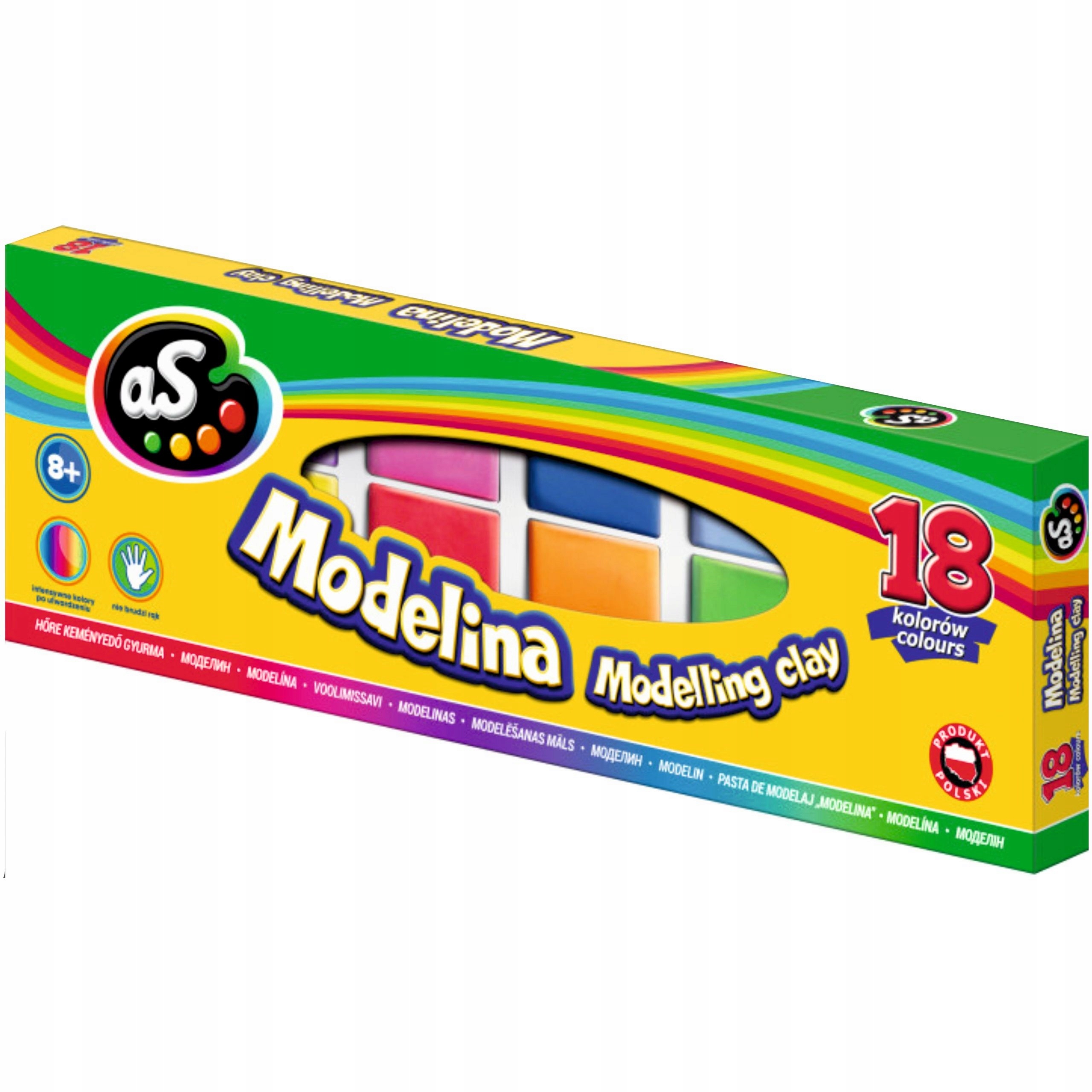 MODELINA szkolna AS Astra Duża 18 kolorów ATEST CE