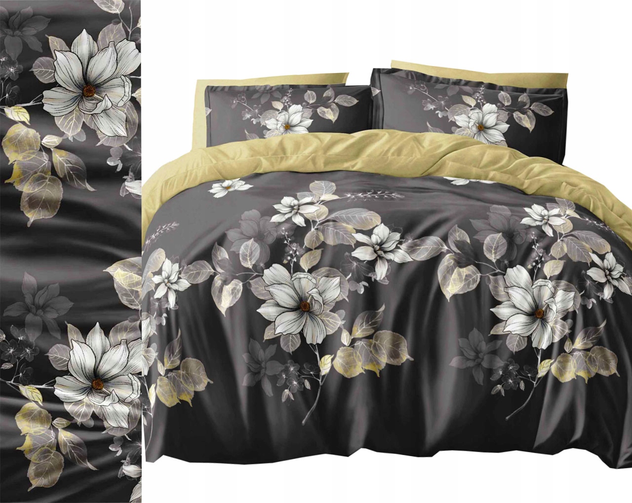 Povlečení Flanelové teplé 140x200 povlak Polsko, květiny, růže