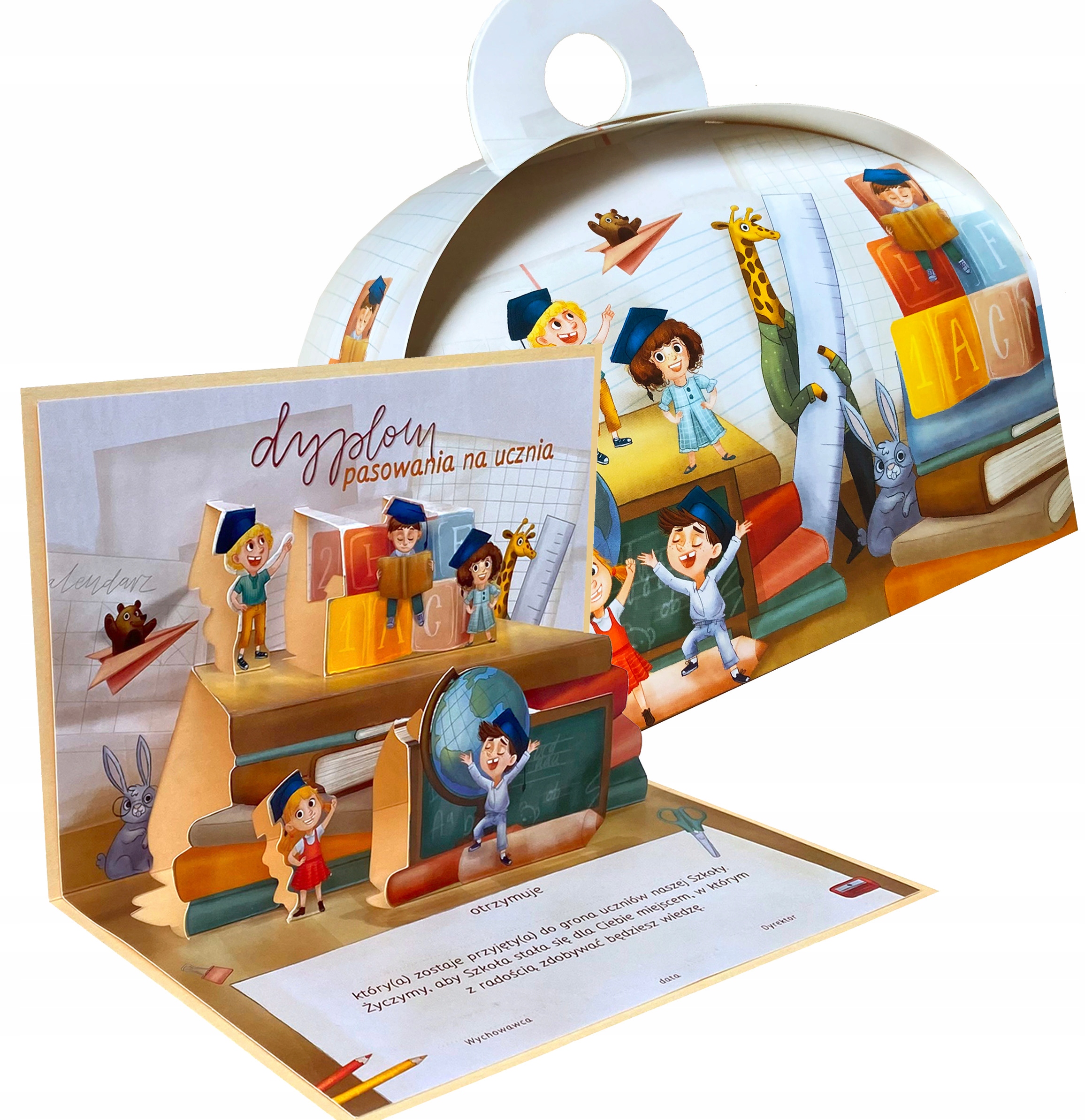 

Dyplom Pasowania Na Ucznia Kuferek Prezentowy