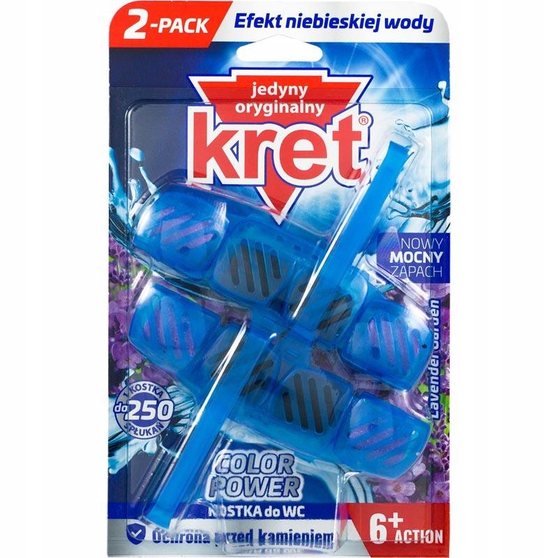 

Kret kostka do Wc Color Power Lavender 2x40g