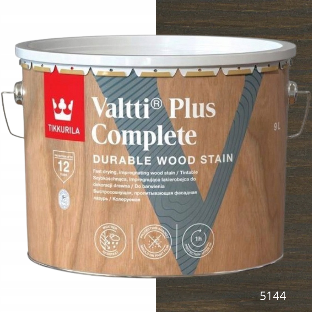 Tikkurila Lakovací Hmota Valtti Plus Complete 9L Barva 5144