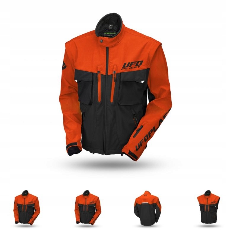 Bunda Taiga Enduro (odnímateľné Rukávy) Oranžová/čierna Veľkosť XXL
