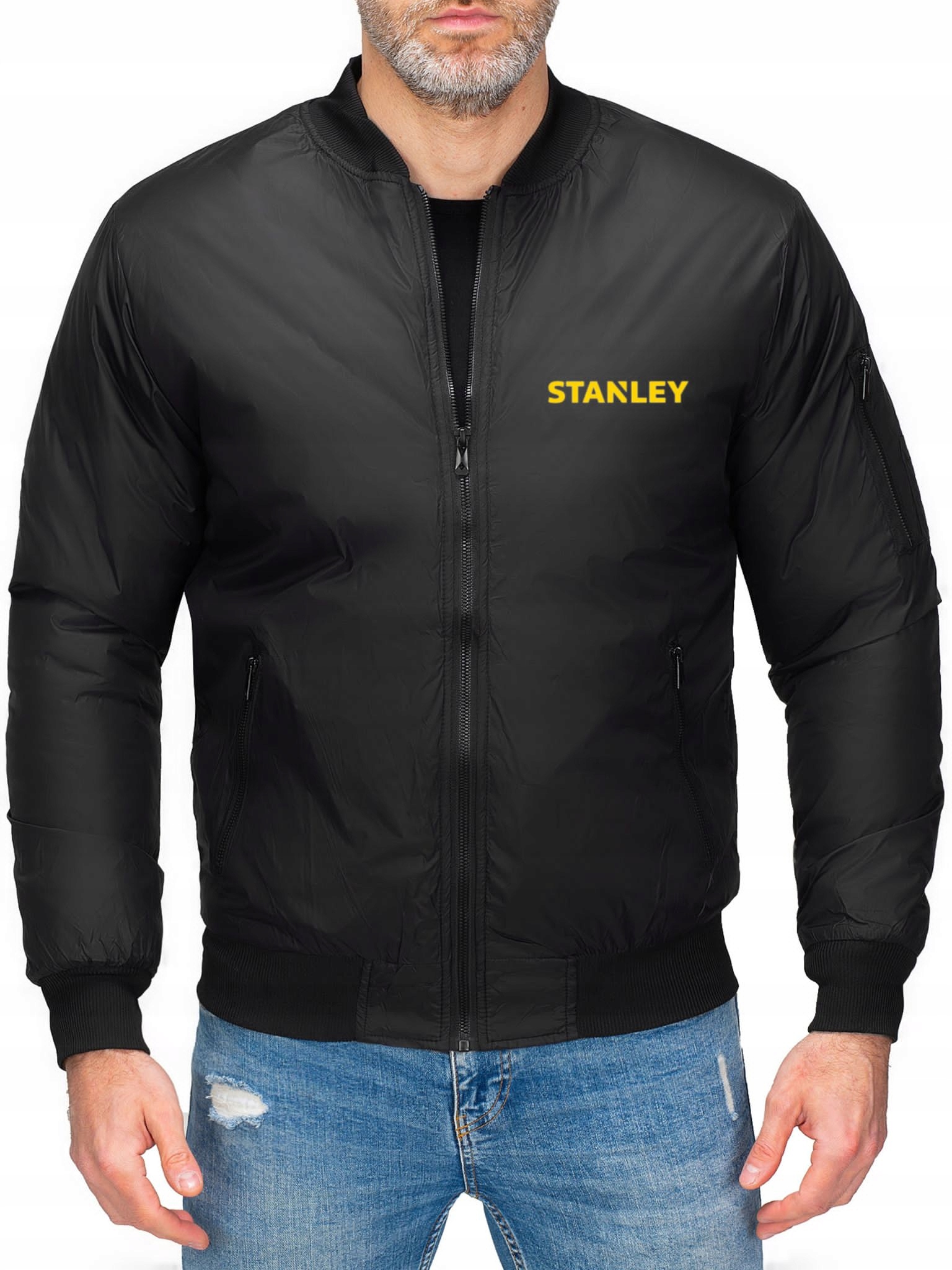 Pánská Bomber Bunda Bomber Stanley Černá XL