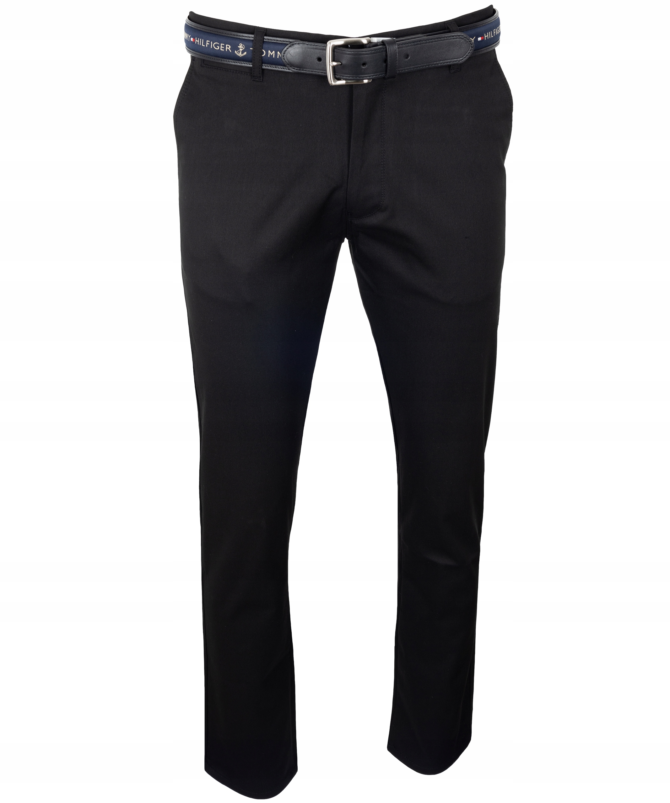 SPODNIE MATERIAŁOWE CHINOSY CZARNE PROSTE W31 84cm Materiał dominujący bawełna