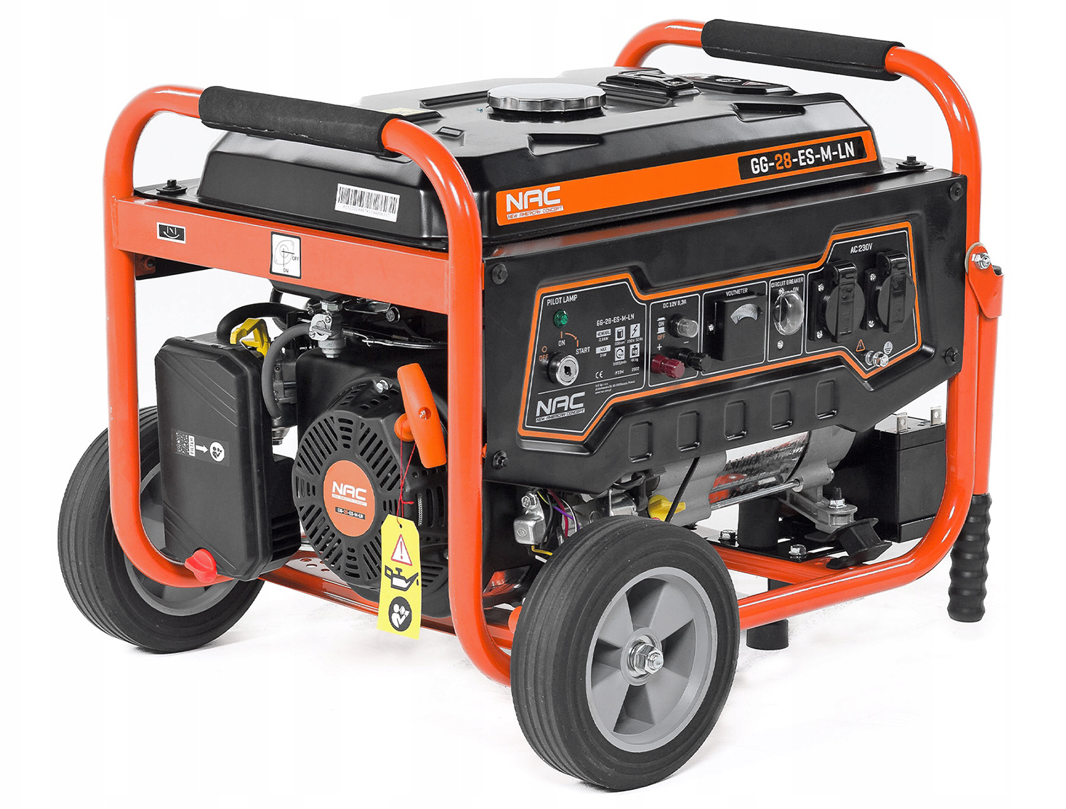 NAC AGREGAT PRĄDOTWÓRCZY GENERATOR PRĄDU Z KLUCZYKA EL ROZRUCH BRIGGS Rodzaj przenośny